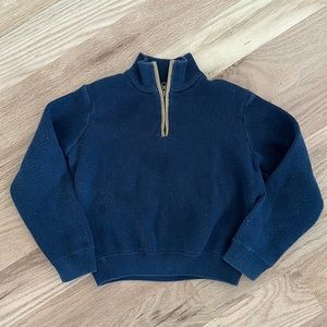 Vineyard Vines 1/4 zip navy cotton sweater, boys size 3T